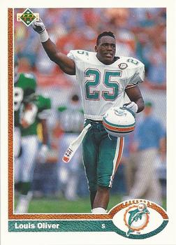 Louis Oliver Miami Dolphins 1991 Upper Deck NFL #331